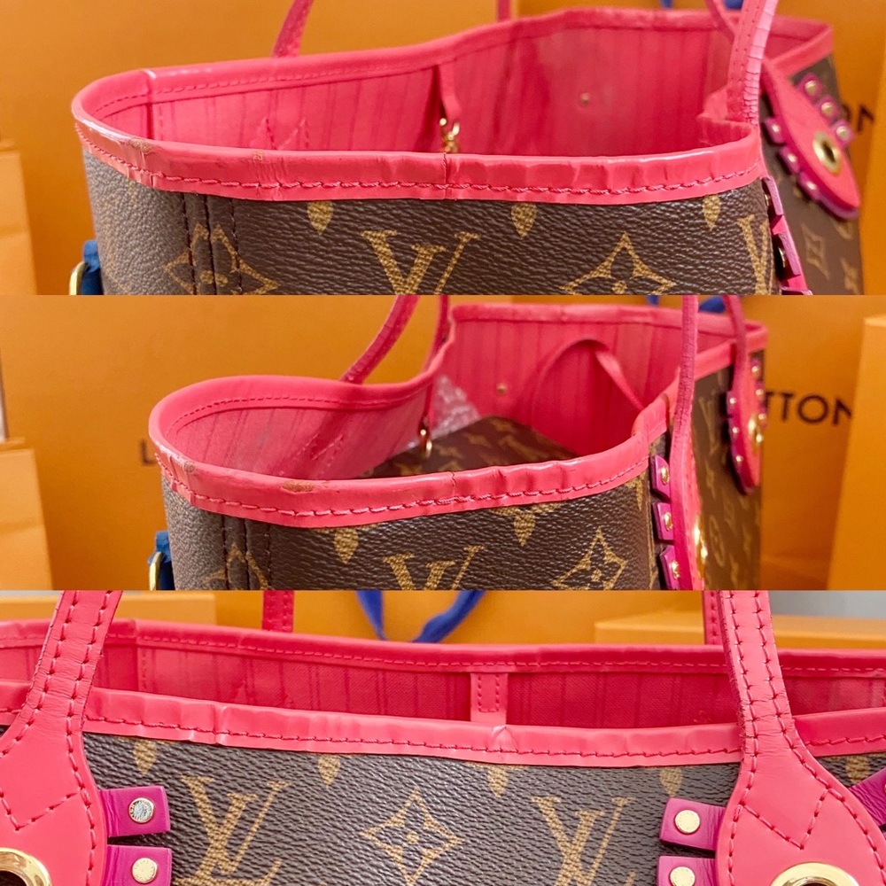🦩FLAMINGO NEVERFULL MM W/ POUCH!🦩 RARE New Bag! - Picture 7 of 16